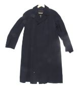 A vintage Grieves navy blue RNR Officers classic rain coat