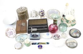 A group of assorted collectable glass and china, etc.