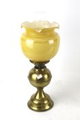 A late 19th century oil lamp.