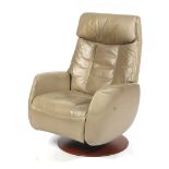 An easy swivel recliner lounge arm chair.