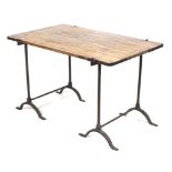 A WWII trestle table.