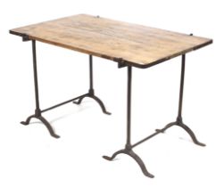 A WWII trestle table.