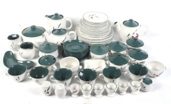 A mid-century Denby 'Greenwheat' stoneware tea and dinner service.