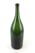 A vintage 'Mathusalem' six litre green glass champagne bottle.