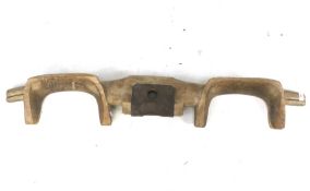 A vintage wooden double ox yoke.