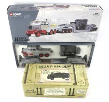 Two Corgi Classics Heavy Haulage 1:50 scale die cast model vehicles. Including #17602 Sunter Bros.