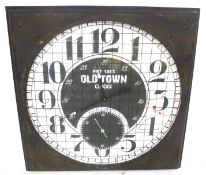 A retro JB Global 'Old Town' wall clock.