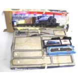 A collection of assorted 00 gauge scale model railway items.