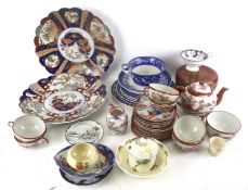 A collection of assorted vintage Oriental ceramics.