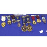 A collection of Masonic medals. Including '1961 Steward', '1952-53 Kingswood Chase Lodge No.