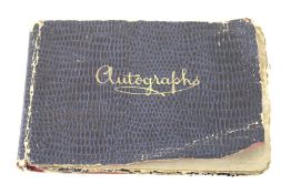 An early 20th century autograph book containing personal paintings, poems and memories.