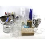 A collection of assorted glassware and ceramics, etc.