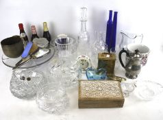 A collection of assorted glassware and ceramics, etc.