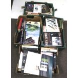 A large collection of assorted, mostly 20th century books. In four boxes.