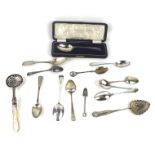 A collection of Victorian and later silver.