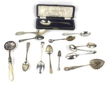 A collection of Victorian and later silver.