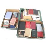 A collection of assorted 19th and 20th century books in three boxes.