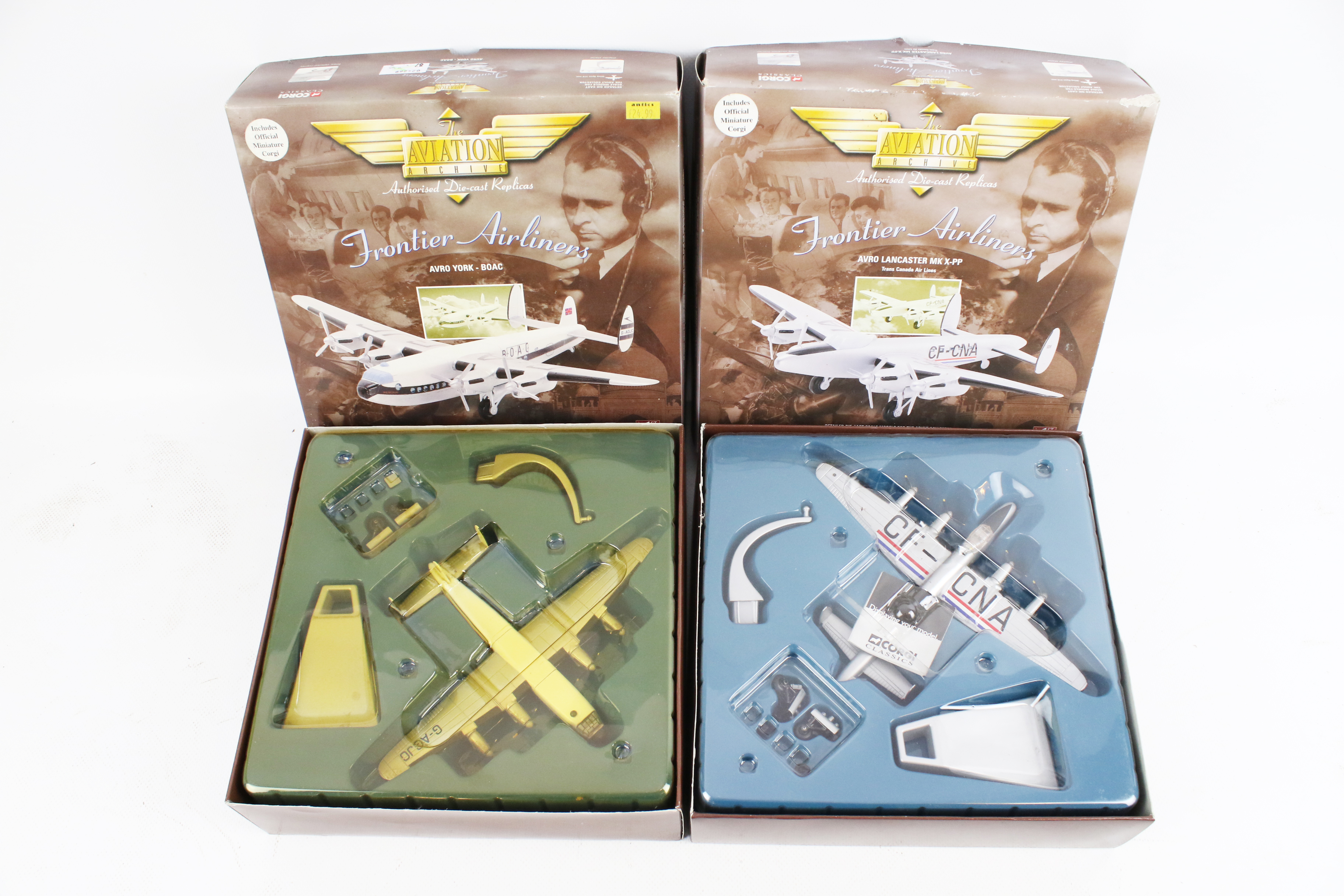 Five Corgi Aviation Archive 'Frontier Airlines' diecast models. - Image 2 of 4