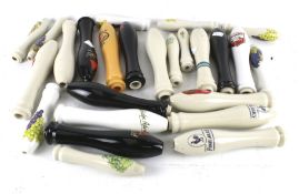 Breweriana - collection of assorted ceramic beer pump handles etc Including Bass and Ushers, etc.