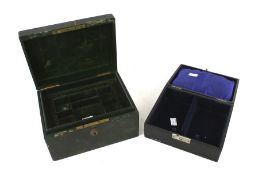 Two vintage jewellery boxes.