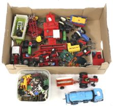 A collection of Britians farm related plastic and diecast models.