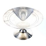 An Art Deco silver tazza.