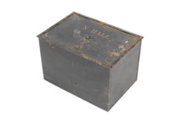 A 19th century Japanned Chatwoods banking box.