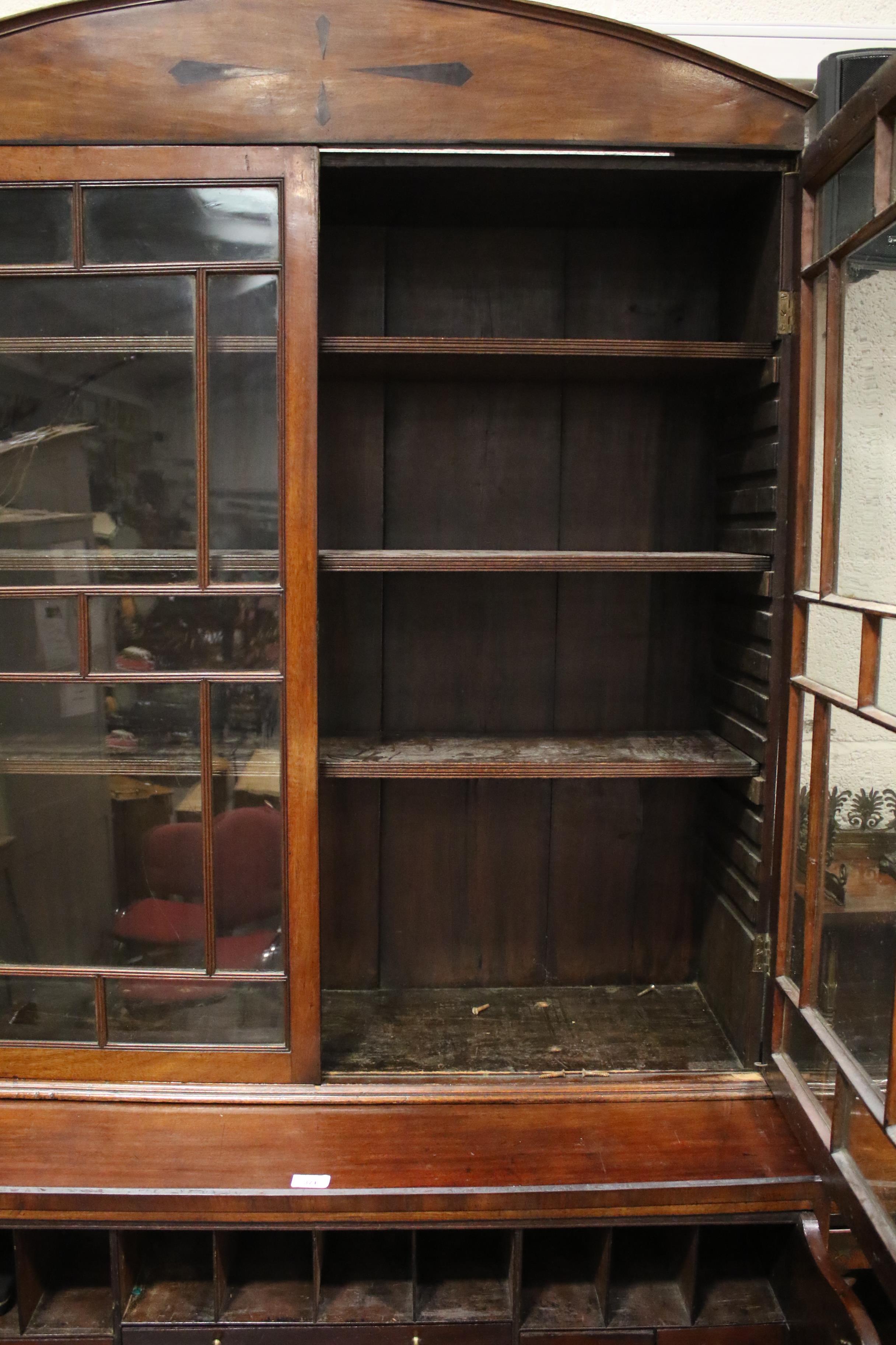 A Regency Mahogany Secretaire Bookcase, - Image 3 of 4