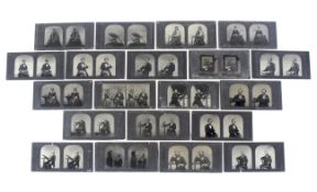 A collection of Stereoscopic glass slides.