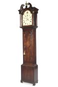 An early 19th century 8 day 30cm break arch long case clock.