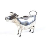 A 19th century French silver cow creamer.