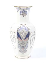 Liberty, London: A 1967 Masons ironstone lanthe designed decorated baluster vase. Marked under, 24.