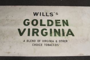 Will's Golden Virginia Gold Flake tobacco advertising canvas.