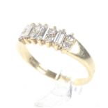 A vintage 18ct gold and diamond dress ring.