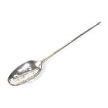 A George III mote spoon or mote skimmer.