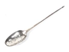 A George III mote spoon or mote skimmer.
