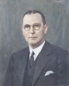 Frank Samuel Eastman (1878 - 1964), 1961, oil on canvas, portrait of Edmund Lawrence Mann,