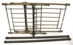 A vintage metal single bed frame.