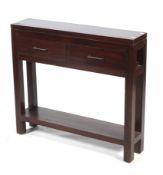 A console table.