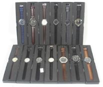 A collection of military style watches.