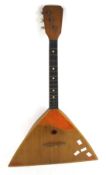 A contemporary balalaika string musical instrument.