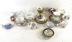 A collection of English and German 19th century and later porcelain.