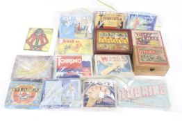 A collection of vintage games. Including Tidley Winks, Splelka, etc.