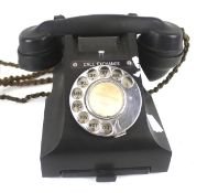 A vintage telephone.