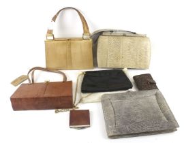 A collection of ladies vintage handbags and purses.