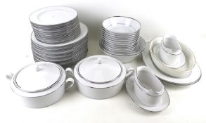 A Noritake 'Classic Silver' porcelain dinner service.