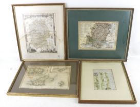 Four vintage maps.
