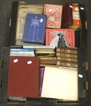 A collection of vintage books.