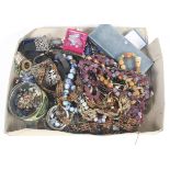 An assortment of costume jewellery and collectables.