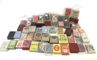 A large collection of vintage card games. Including 'Old Maid', 'Dartex', etc.